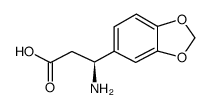 (S)-3-氨基-3-苯并[1,3]二氧戊环-5-基丙酸结构式