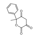 6-methyl-6-phenyltetrahydropyran-2,3,5-trione Structure