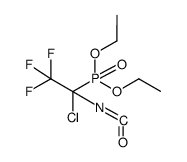 1-chloro-2,2,2-trifluoro-1-(diethoxyphosphinoyl)ethyl isocyanate Structure