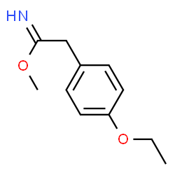 Benzeneethanimidic acid, 4-ethoxy-, methyl ester (9CI) Structure