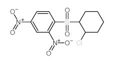Benzene, 1-[ (2-chlorocyclohexyl)sulfonyl]-2,4-dinitro- Structure
