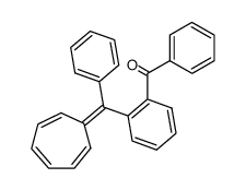 (2-(cyclohepta-2,4,6-trien-1-ylidene(phenyl)methyl)phenyl)(phenyl)methanone结构式