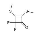 2,3-Dithiomethoxy-4,4-difluorocyclobutenone Structure