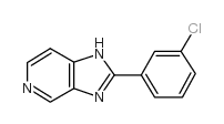 2-(3-Chlorophenyl)-1H-imidazo(4,5-c)pyridine Structure