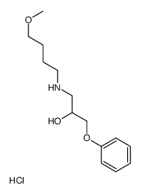 1-(4-methoxybutylamino)-3-phenoxypropan-2-ol,hydrochloride Structure