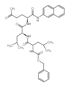 Z-Leu-Leu-Glu-βNA结构式
