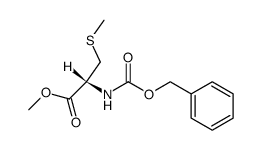 N-<(Benzyloxy)carbonyl>-S-methyl-L-cysteine Methyl Ester结构式