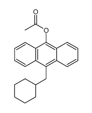 10-acetoxy-9-(cyclohexylmethyl)anthracene结构式