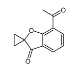 7-acetylspiro[1-benzofuran-2,1'-cyclopropane]-3-one Structure