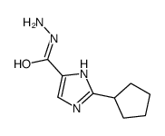 1H-Imidazole-4-carboxylicacid,2-cyclopentyl-,hydrazide(9CI) Structure