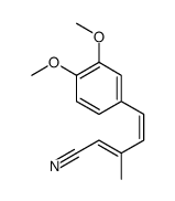 5-(3,4-dimethoxyphenyl)-3-methylpenta-2,4-dienenitrile结构式