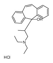 diethyl-[2-(11-hydroxydibenzo[1,2-a:1',2'-e][7]annulen-11-yl)propyl]azanium,chloride Structure