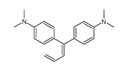 4-[1-[4-(dimethylamino)phenyl]buta-1,3-dienyl]-N,N-dimethylaniline结构式