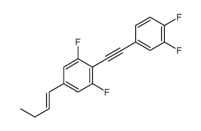 5-but-1-enyl-2-[2-(3,4-difluorophenyl)ethynyl]-1,3-difluorobenzene Structure