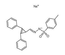 2,3-Diphenyl-2-cyclopropen-1-carbaldehyd-tosylhydrazon-Na-Salz结构式