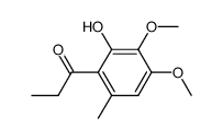 2-hydroxy-3,4-dimethoxy-6-methylpropiophenone Structure