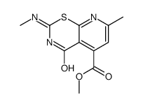 methyl 7-methyl-2-(methylamino)-4-oxopyrido[3,2-e][1,3]thiazine-5-carboxylate Structure