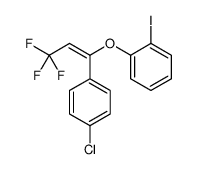 1-chloro-4-[3,3,3-trifluoro-1-(2-iodophenoxy)prop-1-enyl]benzene Structure