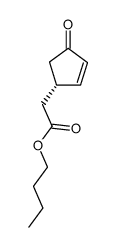 (+)-n-butyl ([1S]-4-oxo-2-cyclopentenyl)acetate Structure