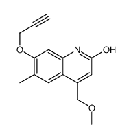 4-(methoxymethyl)-6-methyl-7-prop-2-ynoxy-1H-quinolin-2-one Structure