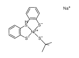 Na [nickel(II) bis(2-mercaptophenyl)sulfide StBu] Structure