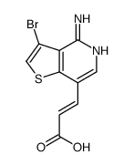 3-(4-amino-3-bromothieno[3,2-c]pyridin-7-yl)prop-2-enoic acid结构式