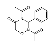 2,4-diacetyl-3-phenyl-1,2,4-oxadiazinan-5-one结构式