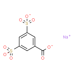 sodium dihydrogen 3,5-disulphonatobenzoate structure