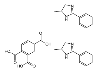 benzene-1,2,4-tricarboxylic acid, compound with 4,5-dihydro-4-methyl-2-phenyl-1H-imidazole (1:2) picture