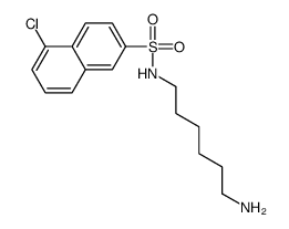 N-(6-Aminohexyl)-5-chloro-2-naphthalenesulfonamide structure