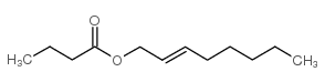 (E)-2-octen-1-yl butyrate structure