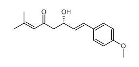 (S)-6-hydroxy-8-(4-methoxyphenyl)-2-methylocta-2,7-dien-4-one Structure