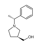 ((S)-1-((R)-1-phenylethyl)pyrrolidin-3-yl)methanol结构式