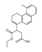 3-(3,4-dihydro-5-methyl-1-phenanthryl)-3-ethoxycarbonylpropionic acid结构式