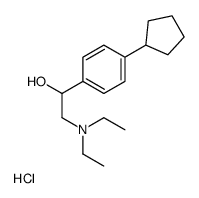 1-(4-cyclopentylphenyl)-2-(diethylamino)ethanol,hydrochloride结构式