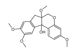 3,6A,9,10-tetramethoxy-6a,7-dihydro-6H-indeno[2,1-c]chromen-11b-ol Structure