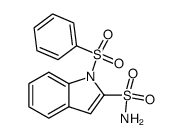 1-(phenylsulfonyl)indole-2-sulfonamide结构式