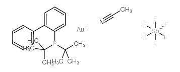 (乙腈)[(2-联苯)二叔丁基膦]六氟锑酸金(I)图片