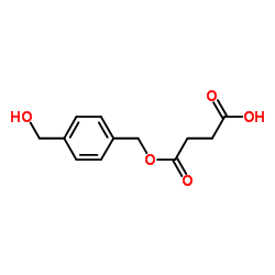 Butanedioic acid, mono[[4-(hydroxymethyl)phenyl]methyl] ester (9CI)结构式