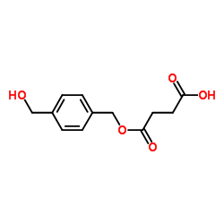 Butanedioic acid, mono[[4-(hydroxymethyl)phenyl]methyl] ester (9CI) structure