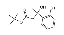 tert-butyl 3-hydroxy-3-(2-hydroxyphenyl)butyrate结构式