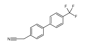 [1,1'-Biphenyl]-4-acetonitrile, 4'-(trifluoromethyl)结构式