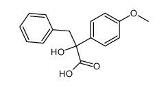 2-hydroxy-2-(4-methoxy-phenyl)-3-phenyl-propionic acid Structure