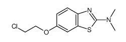 [6-(2-chloro-ethoxy)-benzothiazol-2-yl]-dimethyl-amine结构式