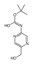 TERT-BUTYL (5-(HYDROXYMETHYL)PYRAZIN-2-YL)CARBAMATE structure