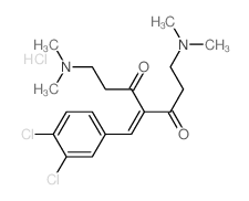 4-[(3,4-dichlorophenyl)methylidene]-1,7-bis(dimethylamino)heptane-3,5-dione picture