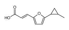 (2E)-3-[5-(2-METHYLCYCLOPROPYL)-2-FURYL]ACRYLIC ACID structure