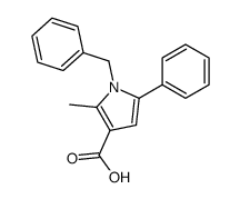 1-Benzyl-2-methyl-5-phenyl-1H-pyrrole-3-carboxylic acid Structure