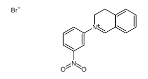 2-(3-nitrophenyl)-3,4-dihydroisoquinolin-2-ium,bromide Structure