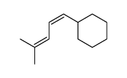 ((Z)-4-Methyl-penta-1,3-dienyl)-cyclohexane结构式